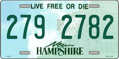 NH license plate 2792782