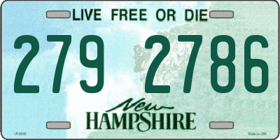 NH license plate 2792786