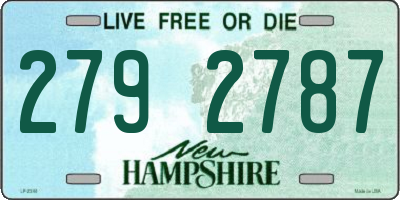 NH license plate 2792787
