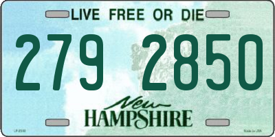 NH license plate 2792850