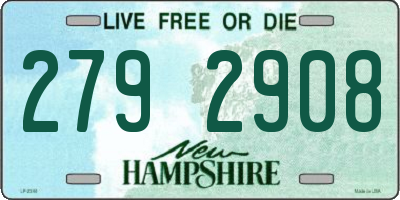 NH license plate 2792908