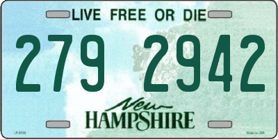 NH license plate 2792942