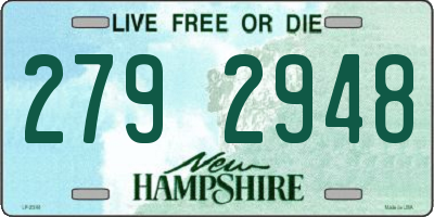 NH license plate 2792948