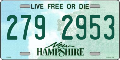 NH license plate 2792953