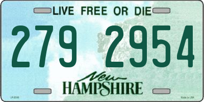 NH license plate 2792954