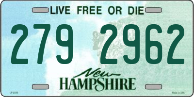 NH license plate 2792962