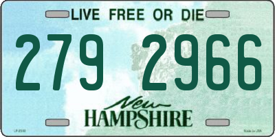 NH license plate 2792966