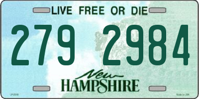 NH license plate 2792984