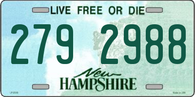 NH license plate 2792988