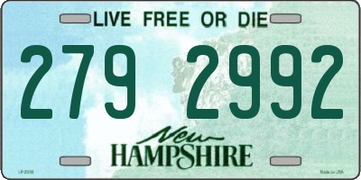 NH license plate 2792992