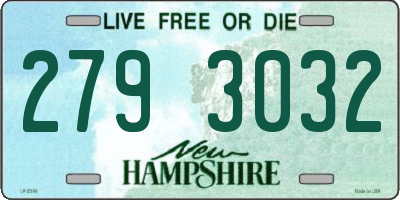 NH license plate 2793032