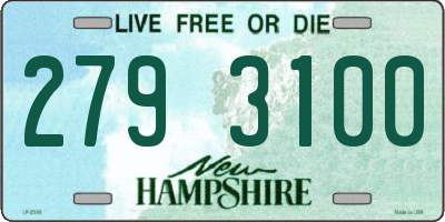 NH license plate 2793100