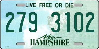 NH license plate 2793102