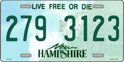NH license plate 2793123