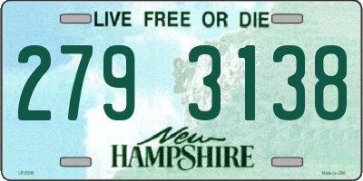 NH license plate 2793138