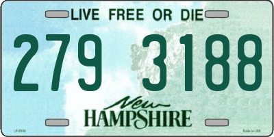 NH license plate 2793188