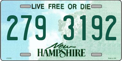 NH license plate 2793192