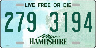 NH license plate 2793194
