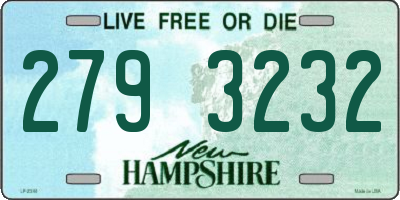 NH license plate 2793232