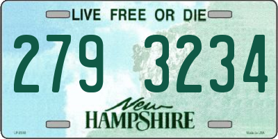 NH license plate 2793234
