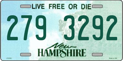 NH license plate 2793292