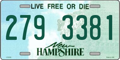 NH license plate 2793381