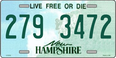 NH license plate 2793472