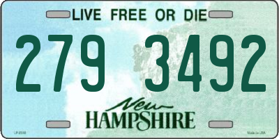 NH license plate 2793492