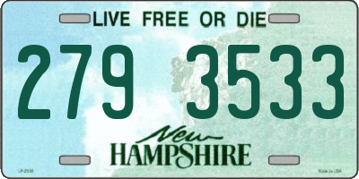 NH license plate 2793533