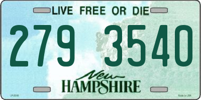 NH license plate 2793540