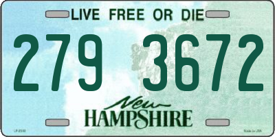 NH license plate 2793672