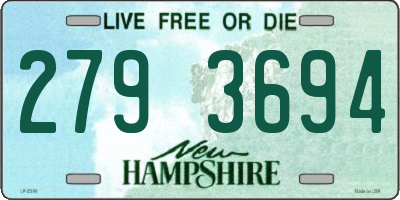 NH license plate 2793694