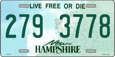 NH license plate 2793778