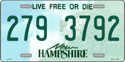 NH license plate 2793792