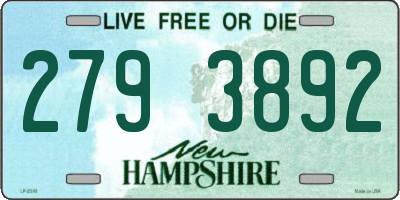 NH license plate 2793892