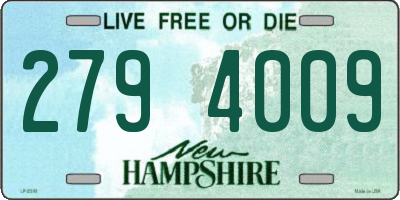 NH license plate 2794009