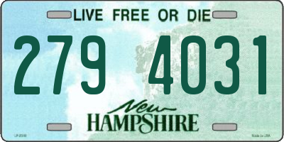 NH license plate 2794031