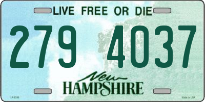 NH license plate 2794037
