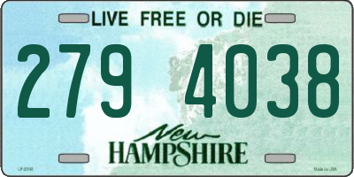 NH license plate 2794038