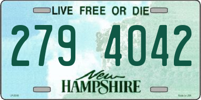 NH license plate 2794042
