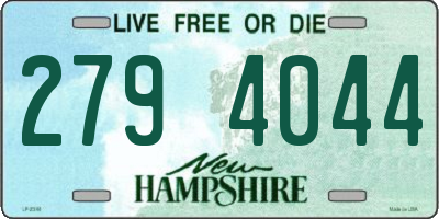 NH license plate 2794044