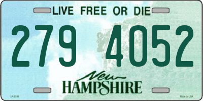 NH license plate 2794052