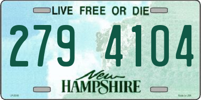 NH license plate 2794104