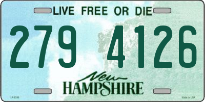 NH license plate 2794126