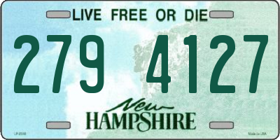 NH license plate 2794127