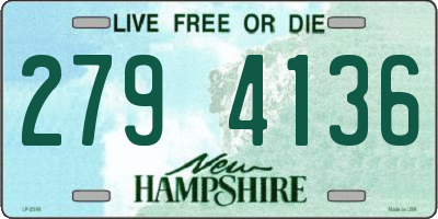 NH license plate 2794136