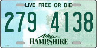 NH license plate 2794138
