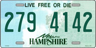 NH license plate 2794142