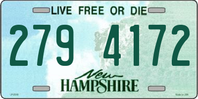 NH license plate 2794172