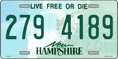 NH license plate 2794189